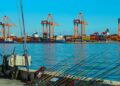Cargo ship docked at international trade port representing Turkey free trade agreement developments