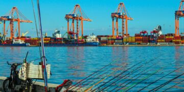 Cargo ship docked at international trade port representing Turkey free trade agreement developments
