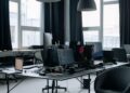 Modern technology innovation center and startup workspace hub